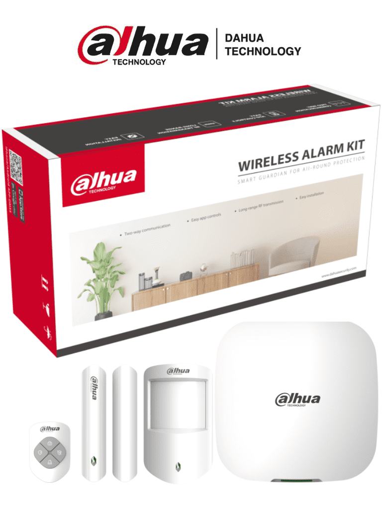 DAHUA DHI-ART-ARC3000H-03-FW2 - Kit Alarma Inalámbrico con Conexión 4G, Wifi, Ethernet/Monitoreo por APP/Incluye Panel Ethernet, WiFi, 3G, 4G (Dual SIM); 1 Sensor de Movimiento; 1 Contacto Magnético; Un Control Remoto DAHUA DHI-ART-ARC3000H-03-FW2 - Kit Alarma Inalámbrico con Conexión 4G, Wifi, Ethernet/Monitoreo por APP/Incluye Panel Ethernet, WiFi, 3G, 4G (Dual SIM); 1 Sensor de Movimiento; 1 Contacto Magnético; Un Control Remoto